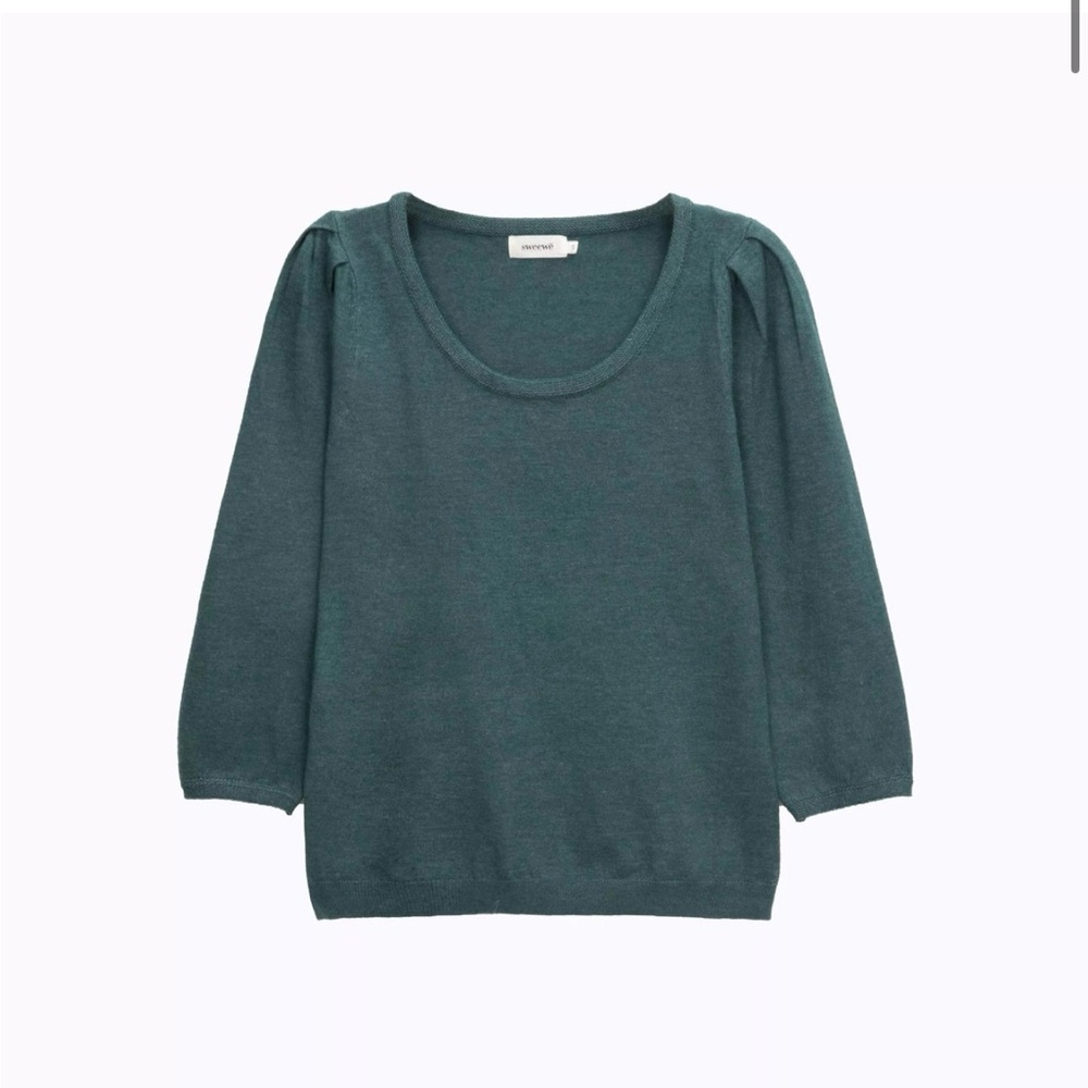 Sweewe shoulder pleats sweater